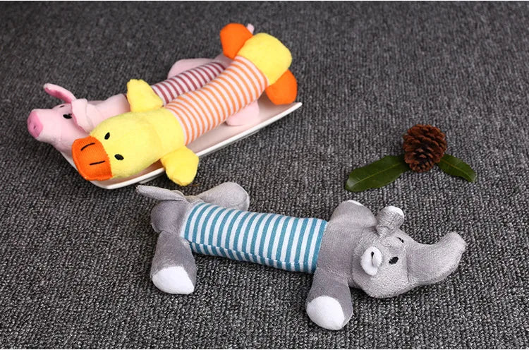 Pet Dog Toy Squeak Plush Toy For Dogs Supplies Fit for All Puppy Pet Sound Toy Funny Durable Chew Molar Cute Toy Pets Supplies