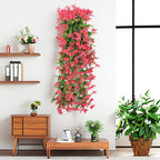 1/2/3/6pcs Artificial Flowers Garden Decor Artificial Flower Decoration Wedding Party Outdoor Courtyard Hanging Red Lily Flower