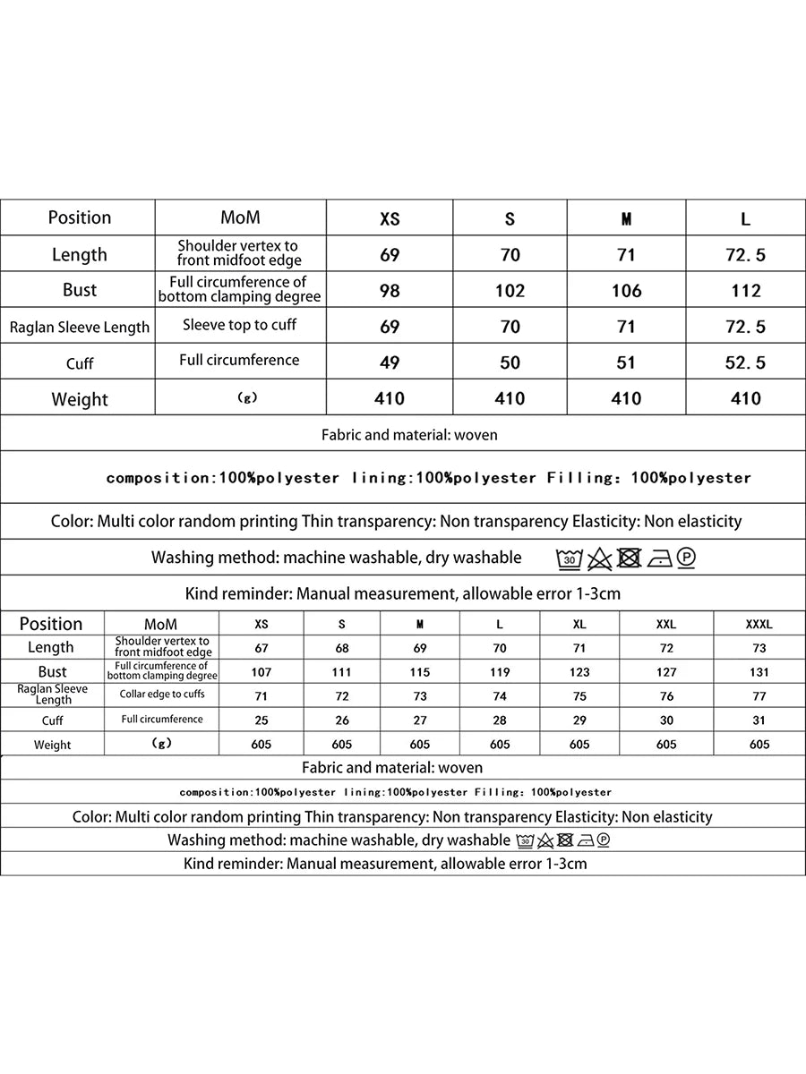 Women Fall Winter Loose Quilted Jacket Floral Print Button Down Long Sleeve Padded Coat Warm Outwear