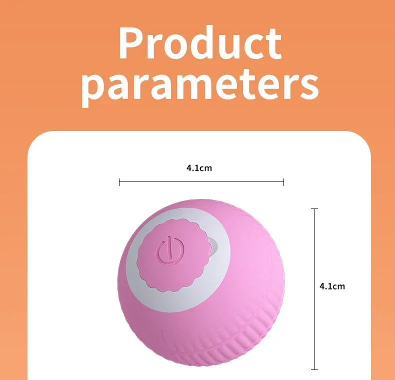 Interactive Cat Toy Ball Rolling Balls Pet Kitten Cats Teaser Automatic Electric Smart Game Plush Toys Play Stimulator Training