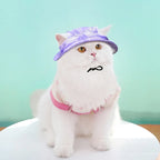 Dog Hat Cat Sunscreen Hats Cute Cap Outdoor Sports Hat with Ear Holes Adjustable for Small and Medium Dog Large Dogs Clothing