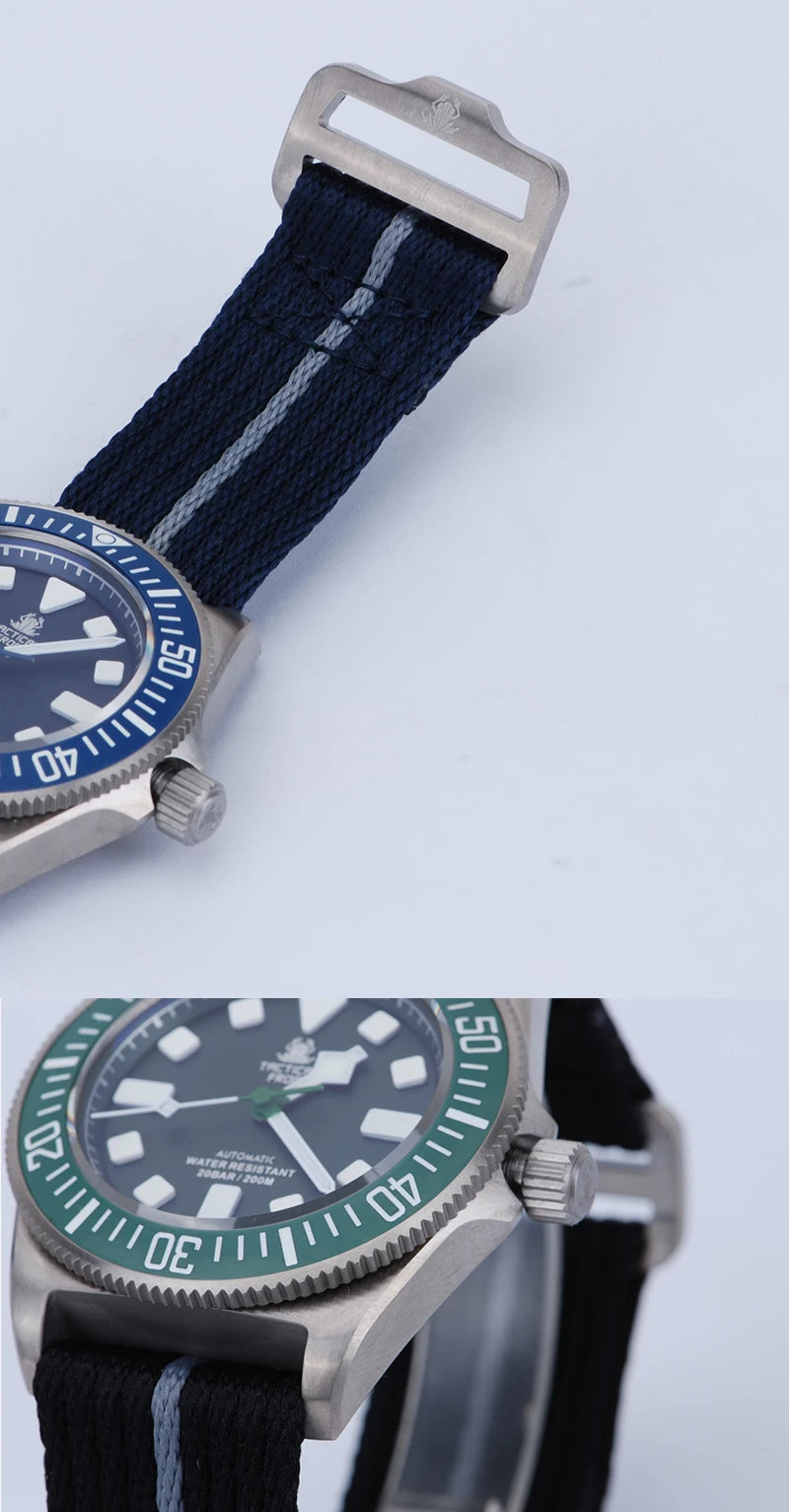 Tactical Frog Titanium Watch FXD Diving 42mm NH35 Automatic Mechanical Movement Sapphire BGW9 Luminous 200M Dive Men Wristwatch