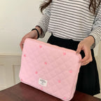 Cute Print Love Embroidery Laptop Bag 11 13.3 14 15 15.6 16 Inch Computer Bag Protection Case Laptop Sleeve Computer Case Bag