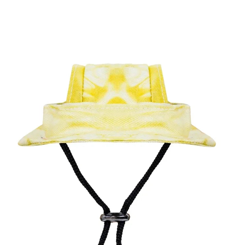 Dog Hat Cat Sunscreen Hats Cute Cap Outdoor Sports Hat with Ear Holes Adjustable for Small and Medium Dog Large Dogs Clothing