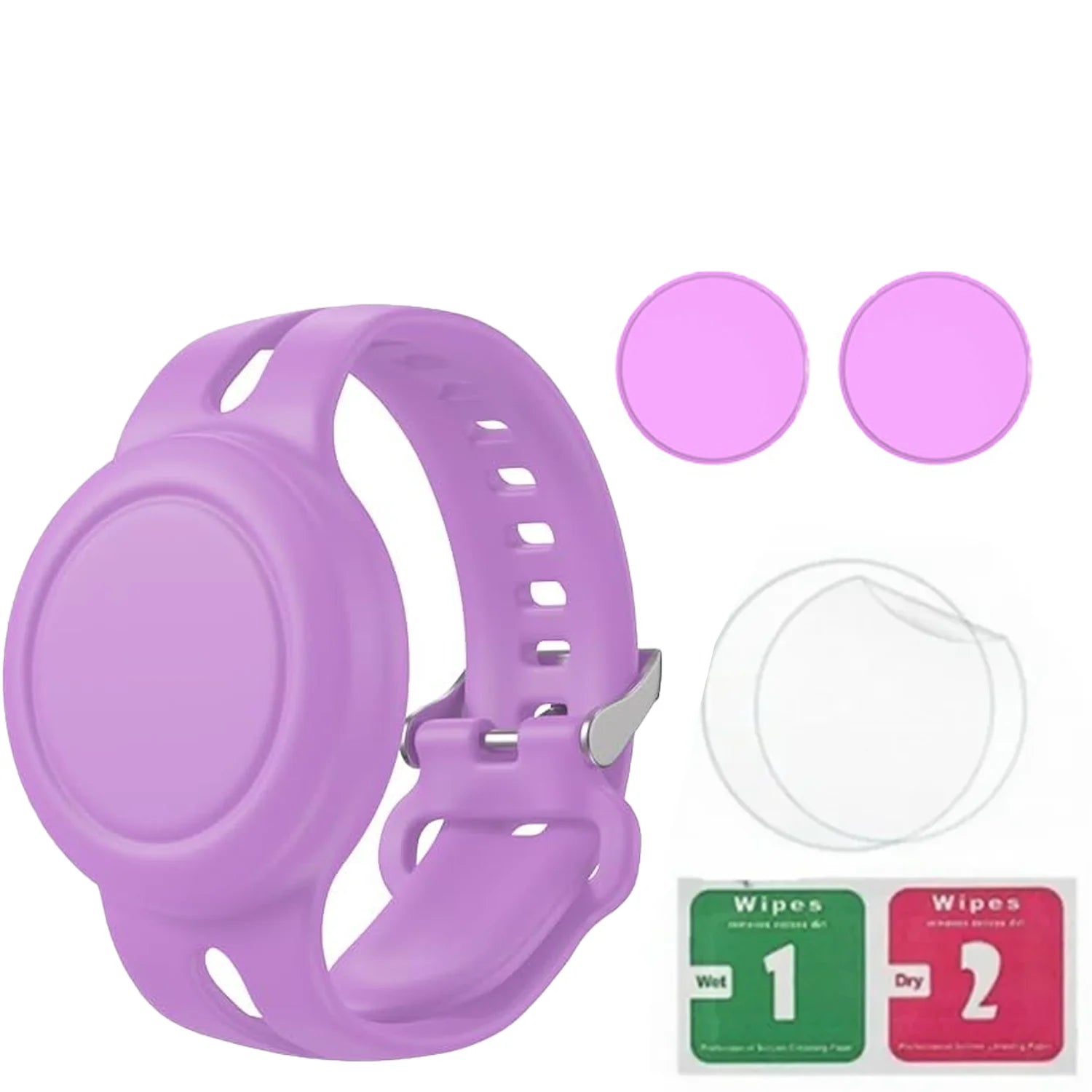 Airtag Bracelet for Kids Waterproof, Silicone Wristband Case Cover for Anti-lost Band StraP Hidden Accessories for Toddler Child