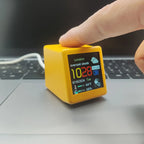 Smart desktop electronic clock WIFI weather and weather station small TV digital ornament