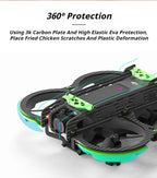Real Carbon Fiber for Dji Avata 2 Full Protection Lightweight Anti-Fall Drone Guard Armor Protective Armor Kit Drone Accessories