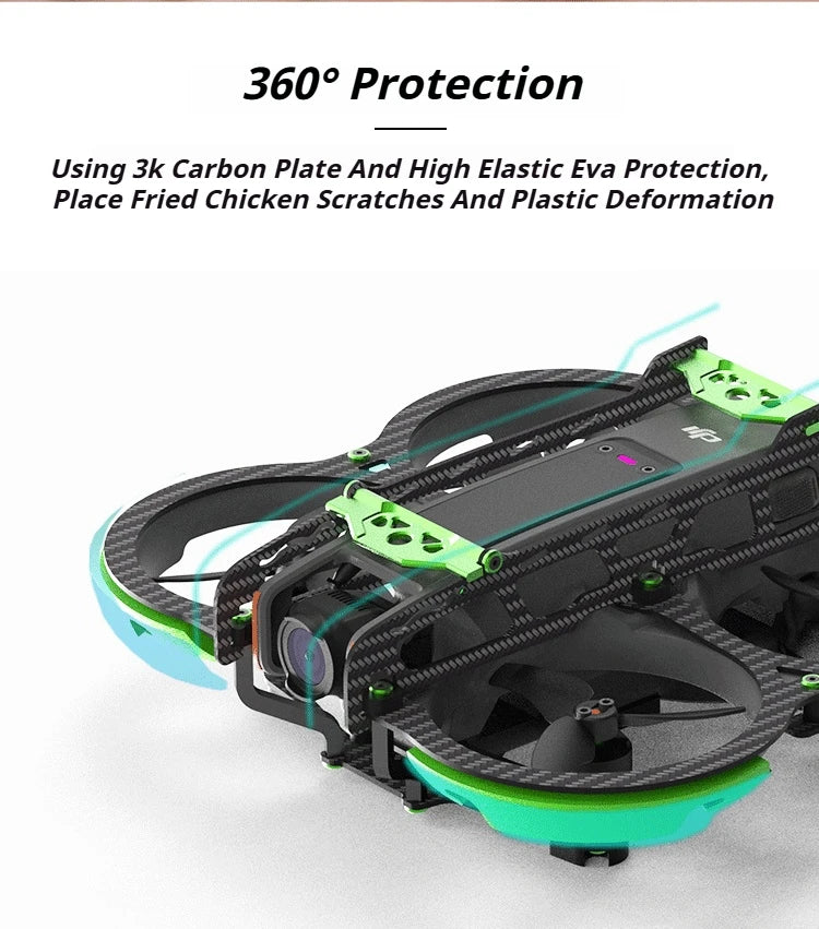 Real Carbon Fiber for Dji Avata 2 Full Protection Lightweight Anti-Fall Drone Guard Armor Protective Armor Kit Drone Accessories