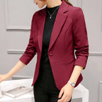Spring New Women's Long-sleeved Suit Jacket, Korean Style Slim Short Coat Women, Asian Size M-XXXL, Girl's Blazers
