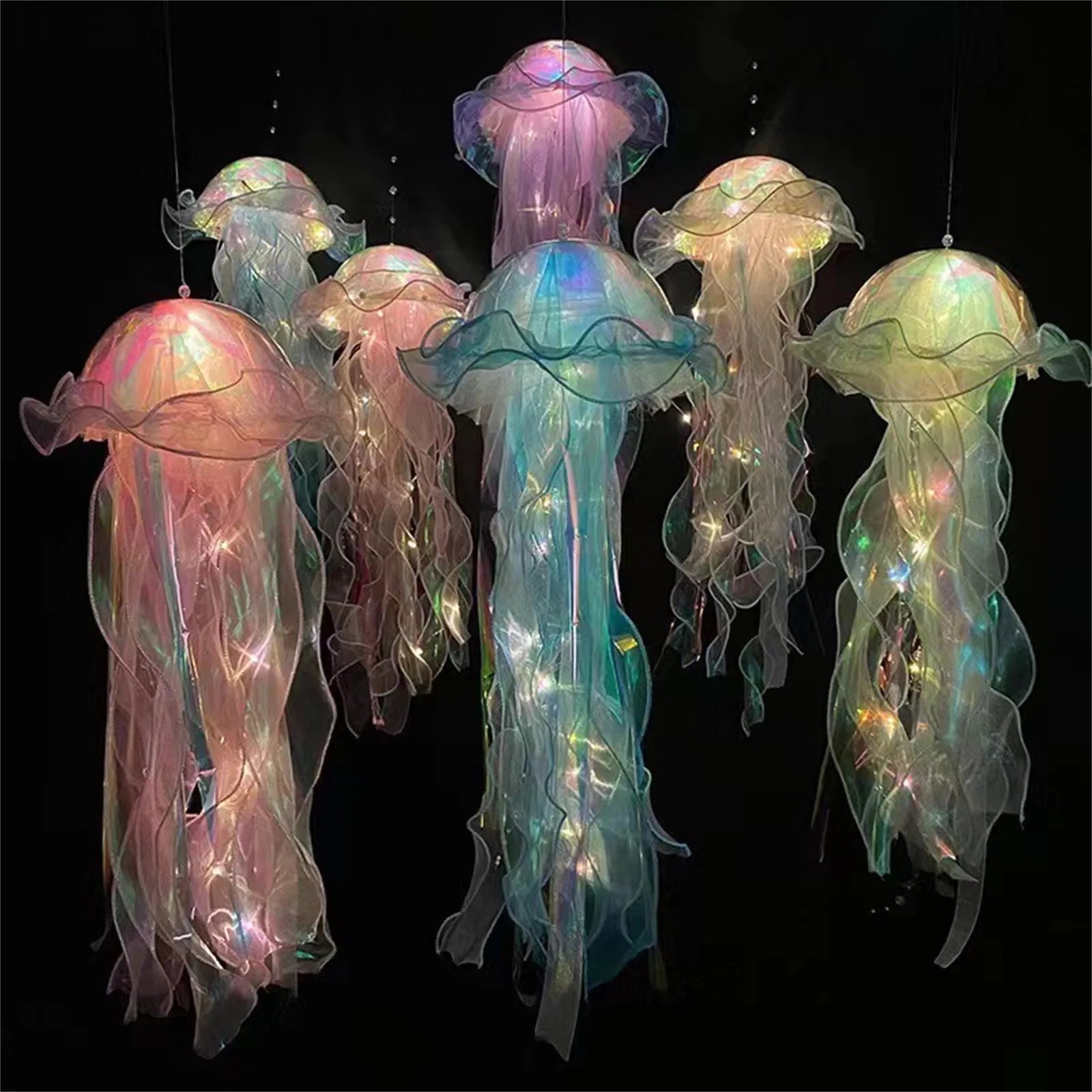 Jellyfish Pendant Lamp Portable Jellyfish Lamp Luminous Jellyfish Artificial Jellyfish Glowing Jellyfish Ornament Decoration