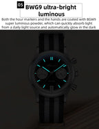 ADDIESDIVE AD2095 Watch of Men 60min Chronograph Quartz Wristwatch Bubble Mirror Glass Luminous Waterproof Men's Watches 38mm