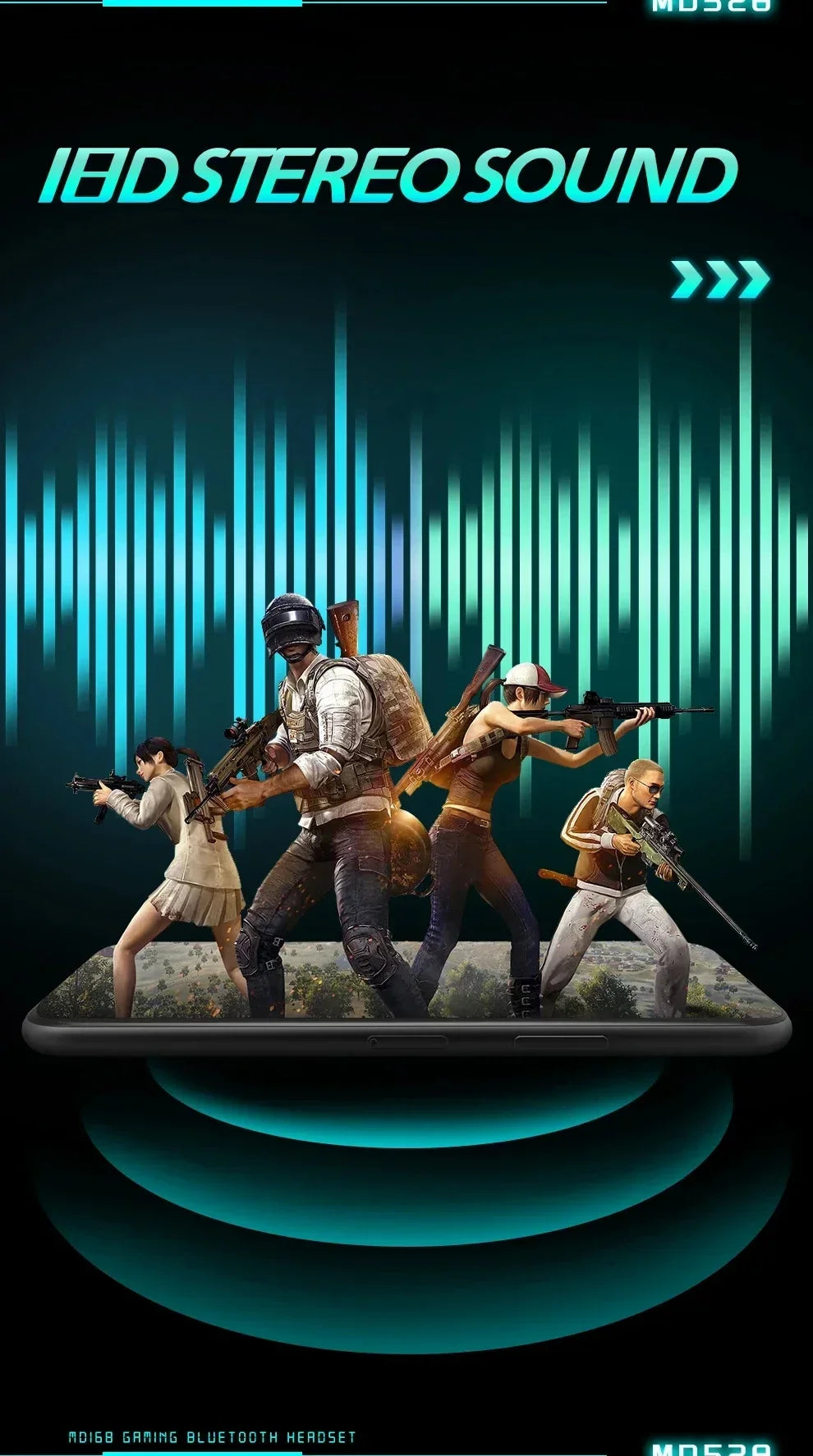 Xiaomi Bluetooth Wireless Headset MD528 Mini Noise Cancellation Touch Control HD Call Sports Running Headset with Microphone