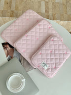 Cute Print Love Embroidery Laptop Bag 11 13.3 14 15 15.6 16 Inch Computer Bag Protection Case Laptop Sleeve Computer Case Bag