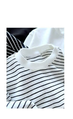 Striped Cute Baby Long Sleeved T-shirt Children Clothes Tops Boy's Sweatshirt Kids O-neck Pullover Blouse 1 2 3 4 5 6years