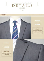 S-8XL New  (Blazer+ Pants) Men's Fashion Business Gentleman Trend Slim-fit Casual Wedding Travel Plus-size Solid Color Suit