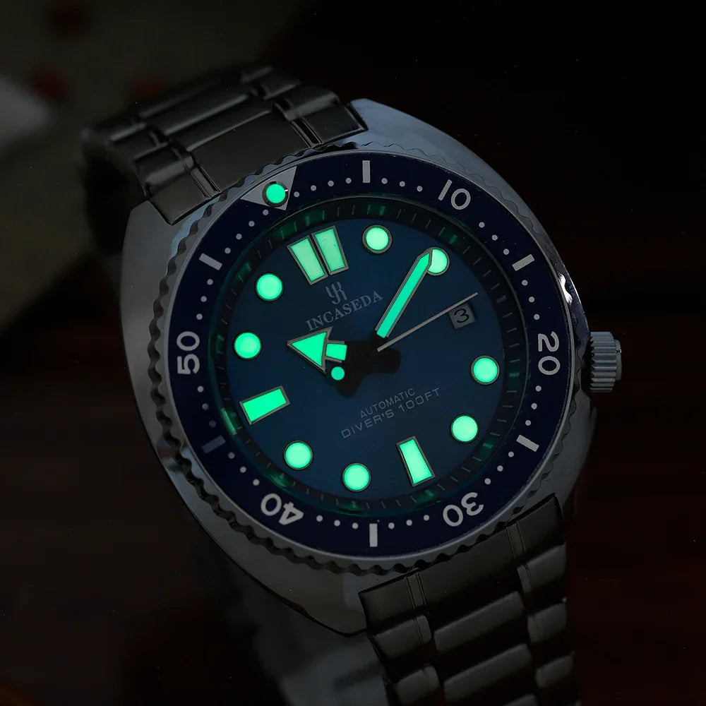 New INCASEDA top brand luxury fashion men's business watch super luminous men's automatic mechanical watch