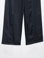 MYST&ZA2025 new summer women's casual simple halter neck backless sleeveless top + drawstring wide-leg trousers