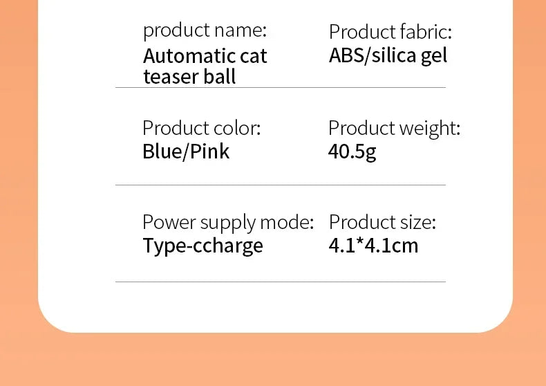 Interactive Cat Toy Ball Rolling Balls Pet Kitten Cats Teaser Automatic Electric Smart Game Plush Toys Play Stimulator Training