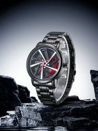 UTHAI CQ324 Fashionable Men watch with wheel clamp design,rotating hollow quartz watch,cool clock gift watches for man