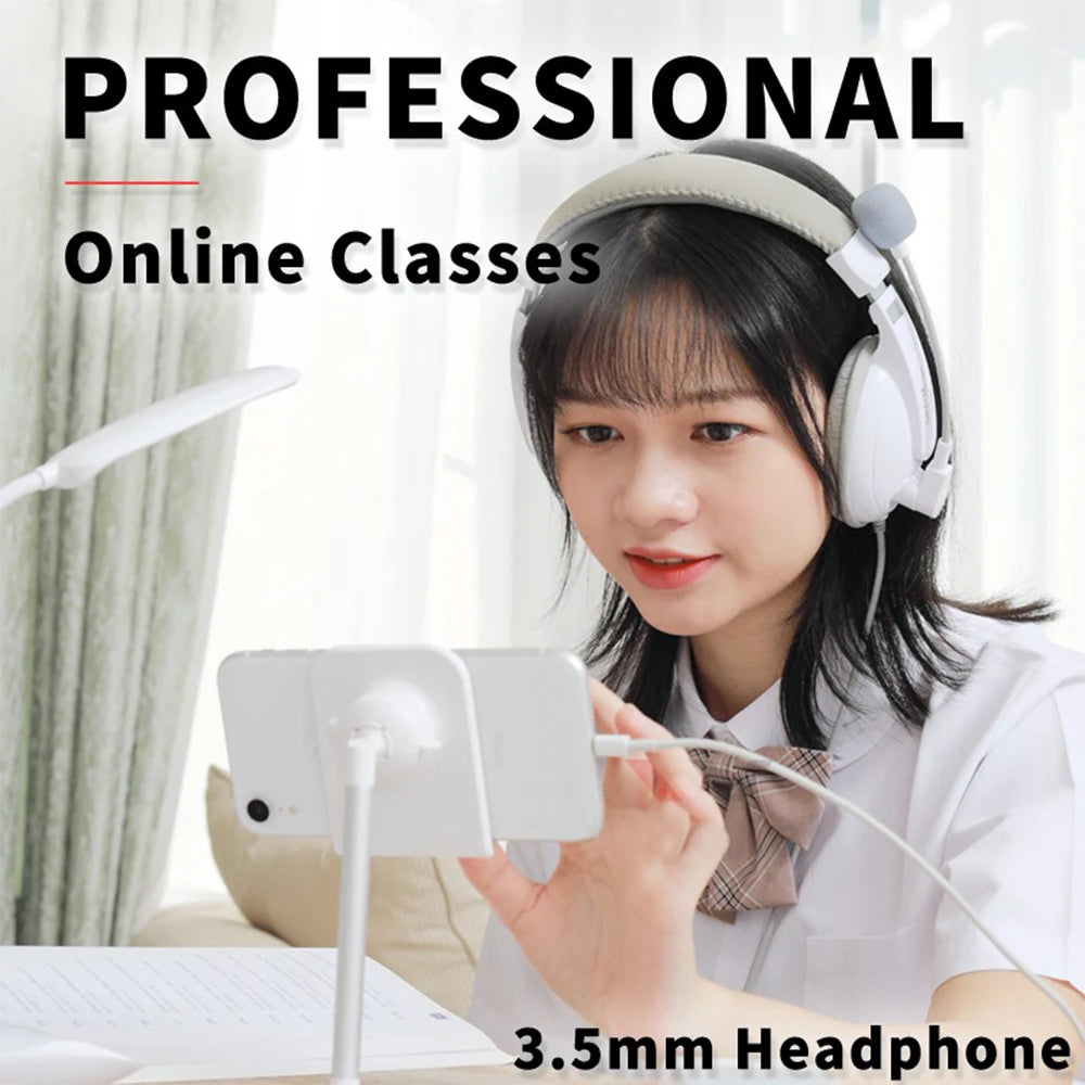 Gaming Headset Noise Canceling Microphone E-Sports Game 7.1 Stereo Surround Sound Wired Headphone for PS5 Xbox One Movie Music