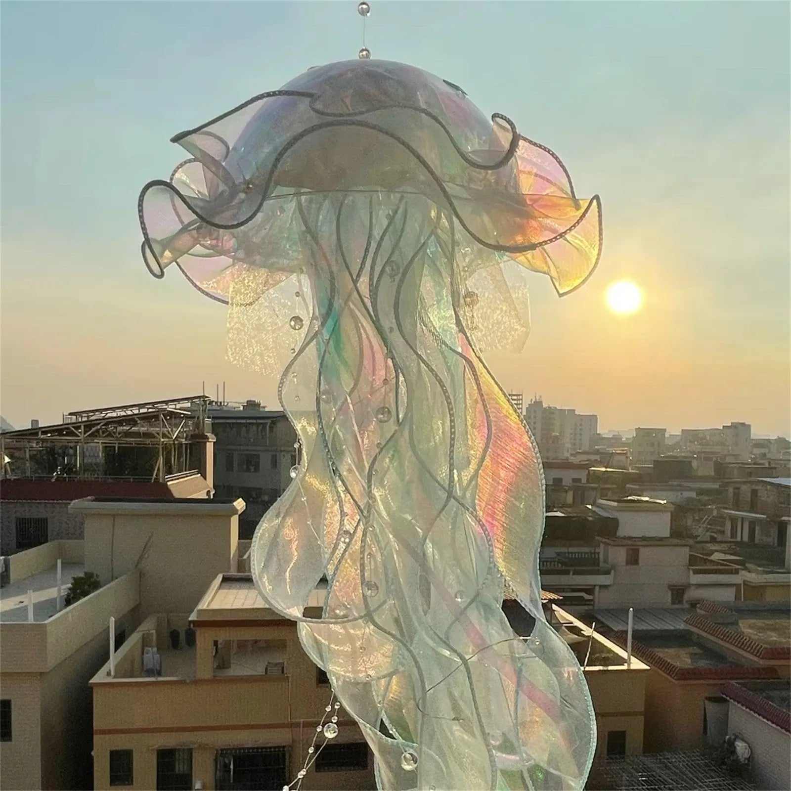 Jellyfish Pendant Lamp Portable Jellyfish Lamp Luminous Jellyfish Artificial Jellyfish Glowing Jellyfish Ornament Decoration