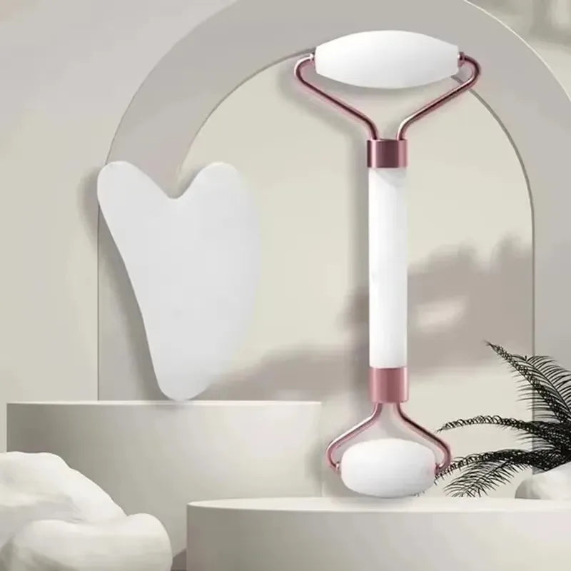 Face And Neck Massage Relax Roller Scraper Ladies Scratch Double End Massage Sticks Relax And Relax Non-ross Crystal Jade