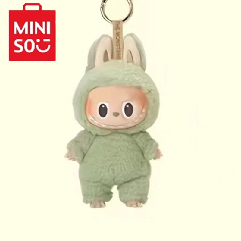 New Generation Labu Monsters Heartbeat Macaron Enamel Face Tabletop Ornament Plush Series  Keychain Birthday For Kid  Decoration