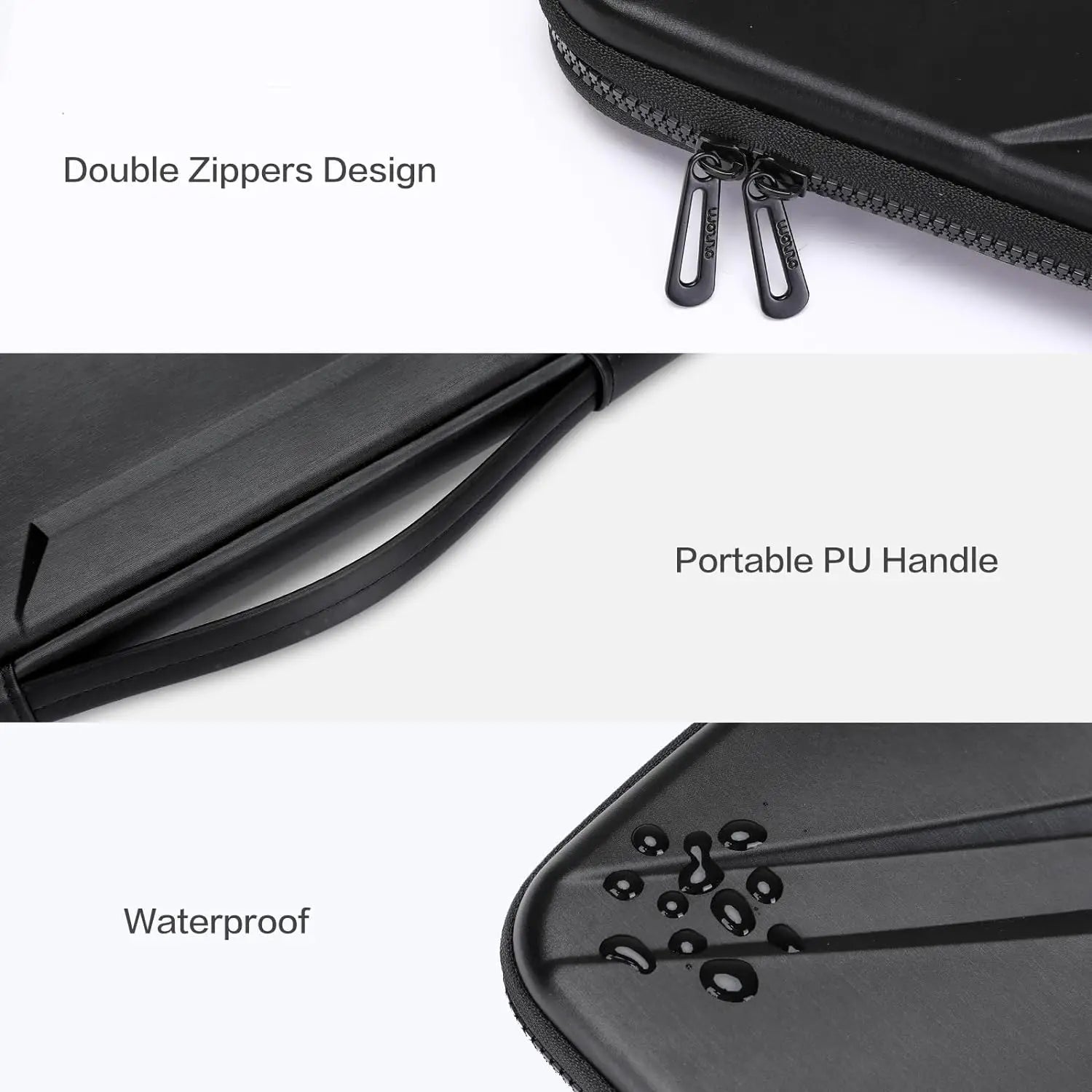 Laptop Sleeve Case Waterproof Notebook Carrying Case for MacBook Pro 13 14 15 16 M4 M3 M2 M1 Hard Shell Computer Handbag Cover