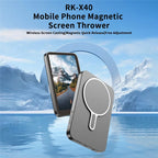 RK-X40 Wireless Mobile Phone Magnetic Selfie Screen Projector Rear Camera High Definition Selfie Display Selfie Auxiliary Tool