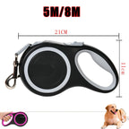 5m 8m 50kg Dog Leash Retractable Roulette Collar for Small Big Dogs Accessories Adjustable Walking Hiking French Bulldog Rope