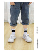 5 Pairs/ Lot Pure Colour Soft Breathable Cotton Kids School Socks Girls Boys Casual Grey Black White Sports Children's Socks