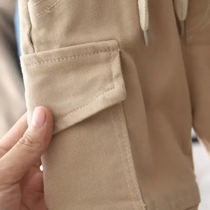 New Cargo Pants for 2-6 Years Old Solid Boys Casual Sport Pants Enfant Garcon Kids Children Trousers 2-8Years Clothes