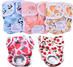 Washable Female Dog Diapers for Dog Period Panties,Comfy Reusable Physiological Panties Doggy Diaper for Small Medium Large Dogs