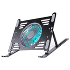 Aluminum Laptop Cooling Stand Laptop Cooling Pad With Adjustable Height,Foldable Frame,USB Power Notebook Risers Holder