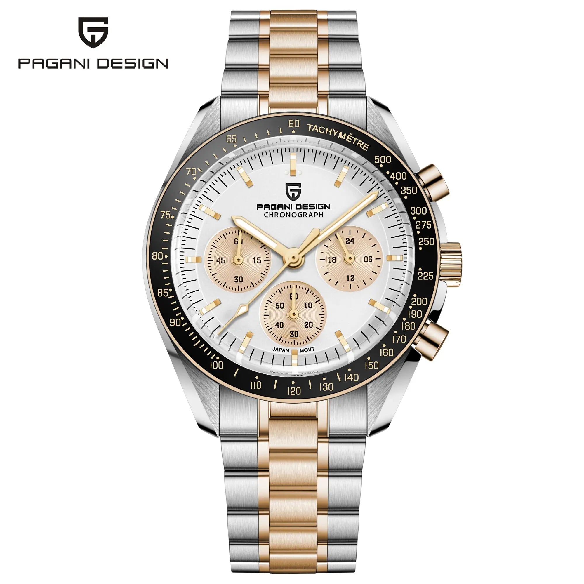 2025 New PAGANI DESIGN Moon V6 Men's Watches Luxury Quartz Watch For Man Chronograph VK63 Men Gift AR Sapphire Mirror Luminous
