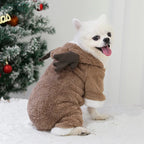 Pet Dog Cat Halloween Christmas Costume Cosplay Elk Dog Costumes for Small Dogs Winter Warm Dog Cat Clothes