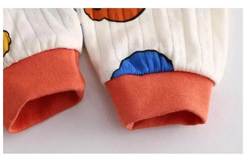 Autumn Baby Clothes Children Loungewear Long Sleeve Pajamas for Cute Deisgn Lightweight Comfortable Fabric Sleepwear Outfit