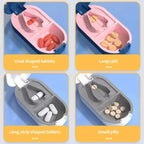 1pcPill Cutter,Pill Splitter For Cutting Small Pills OrLarge Pills In Half,Cuts Pills,Tablets,Stainless Steel Blade Travel Sized