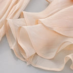 Pleated Mini Dress Women New Fashion Puff Sleeve Elegant V-neck High Waist Evening Party Dresses Lady Holiday Beach Vestidos