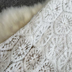 Boho Holiday Long Skirts Women Crochet Hollow Out Female Trumpet Skirt Ladies Elegant Lace Patchwork Summer Skirt Dropshipping
