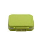 3 Grids Organizer Container For Tablets Travel Pill box With Seal Ring Small Box For Tablets Wheat Straw Container For Medicines