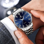 RUIGE Fashion Men's Watch Roman Scale Minimalist Men's Famous Watch Night Glow Waterproof Trendy Watch
