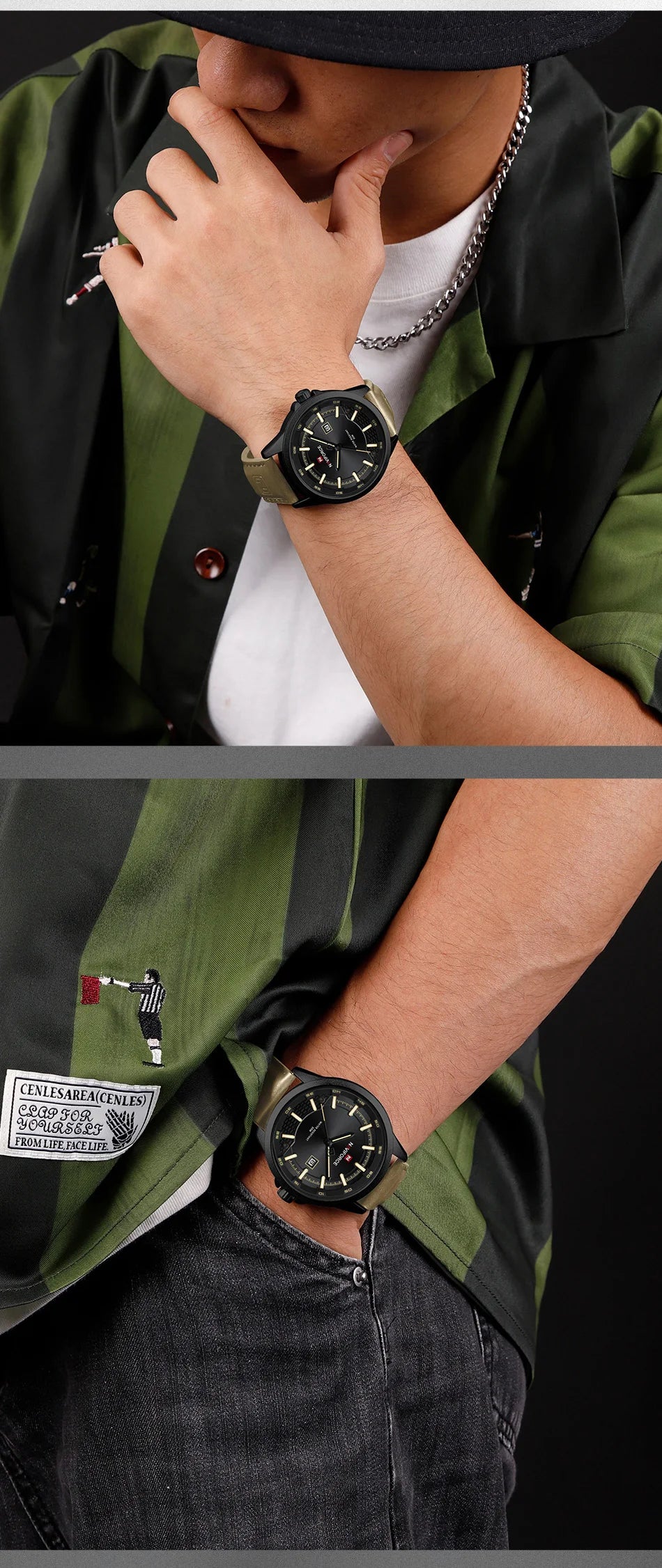 NAVIFORCE Men's Watches Business Calendar Waterproof Luminous Number Quartz Wrist Watches Clocks Gift Relogio Masculino 2025