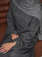 Eid Women Modest Dress Abaya String Sleeve Muslim Caftan Robe Morocco Dubai Kaftan Islam 2025 Vestidos Largos Jalabiya Ramadan