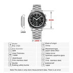 2025 New PAGANI DESIGN Moon V6 Men's Watches Luxury Quartz Watch For Man Chronograph VK63 Men Gift AR Sapphire Mirror Luminous