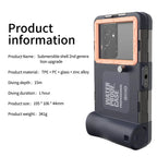 Professional Diving Phone Case For iPhone 15 14 13 12 Pro Max Underwater Taking Waterproof Cases Cover For SamsungS22 S23 Huawei