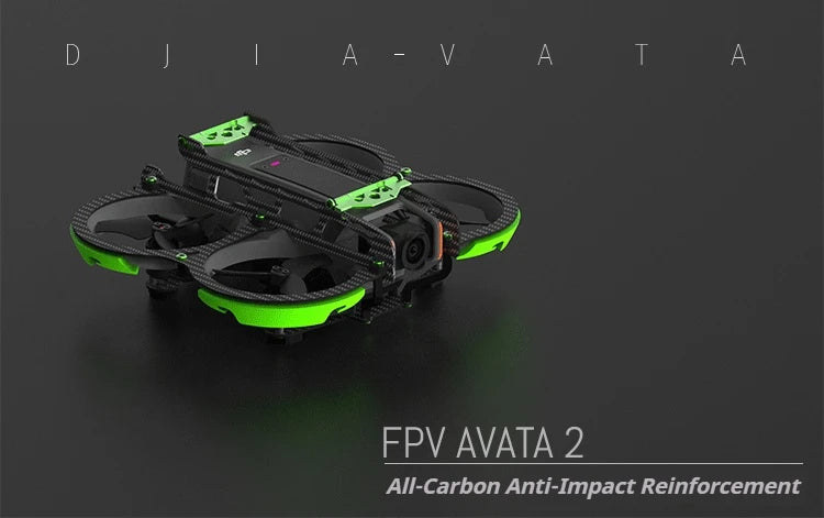 Real Carbon Fiber for Dji Avata 2 Full Protection Lightweight Anti-Fall Drone Guard Armor Protective Armor Kit Drone Accessories