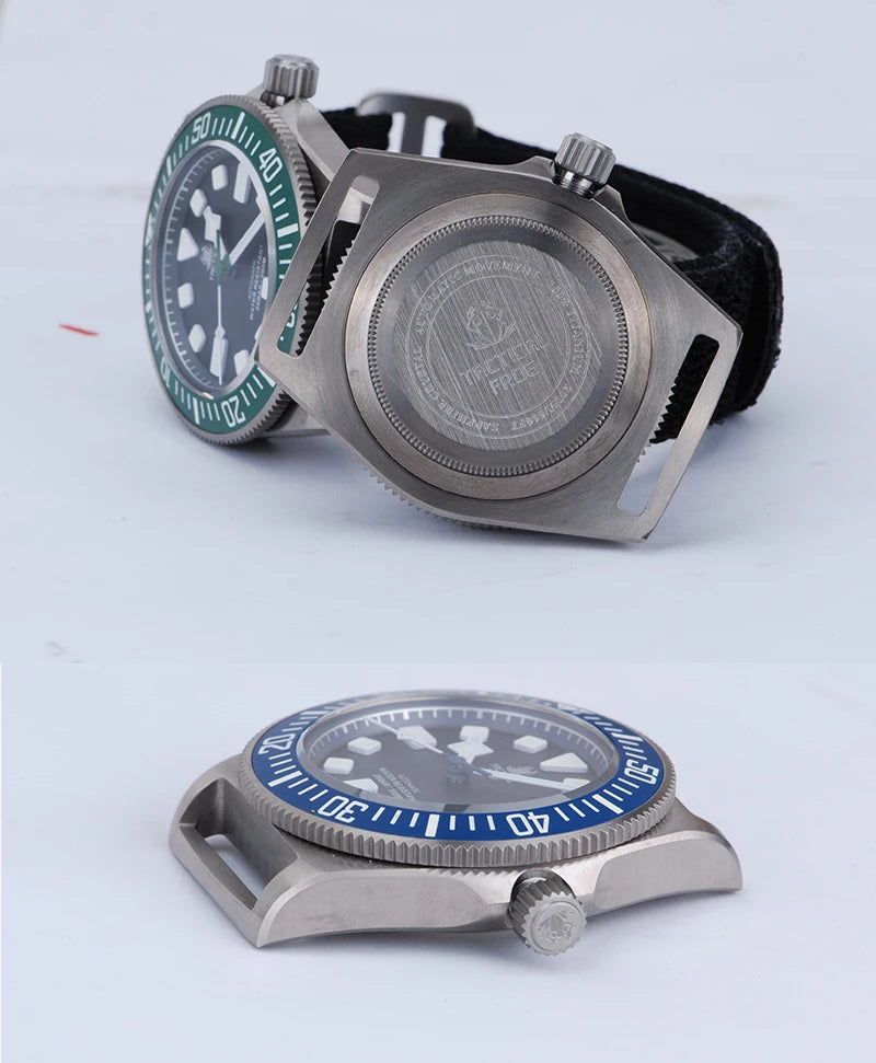 Tactical Frog Titanium Watch FXD Diving 42mm NH35 Automatic Mechanical Movement Sapphire BGW9 Luminous 200M Dive Men Wristwatch