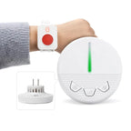 Wireless Caregiver Pager Life Alert System SOS Panic Call Button with Door Light for Seniors Disabled Elderly Home Hospital