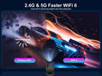 Salange HY320 Mini 4K Android 11 Projector Native 720P 300ANSI Dual Wifi6 BT5.0 Cinema Portable Projetor Outdoor 180°  Rotable